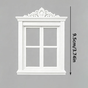 Mini Marco de Ventana - Elegante Marco de Ventana en <span class=keywords><strong>Miniatura</strong></span> para Decoración de Casa de Muñecas - Product Image 2