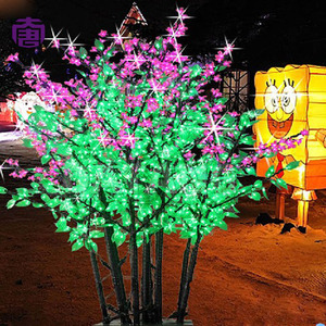 Luz LED Decorativa con Forma de Árbol de Flores de Lila, IP65 Impermeable, Control Remoto por WiFi y Aplicación, para Iluminación de Jardines y Caminos Exteriores - Product Image 4