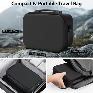 AMAZEAR Estuche de transporte impermeable para almacenamiento Bolsa de viaje compacta Material de cuero PU Accesorios para drones para DJI NEO - Product Image 4