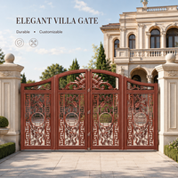 Portail Coulissant Électrique Moderne en Alliage d'Aluminium pour Villa, Cour et Allée – Meilleure Vente