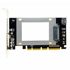 PCI-E PCIE3.0 X4/X8/X16 для U.<span class=keywords><strong>2</strong></span> SFF-8639 адаптер PCIe для U2 карты M.<span class=keywords><strong>2</strong></span> NGFF <span class=keywords><strong>2</strong></span>,5 "SSD на PCI-E X16 для Intel NVMe PCIe SSD - Product Image 1