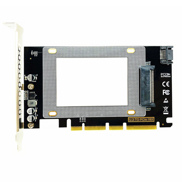 PCI-E Riser PCIE3.0 X4/X8/X16 to U.2 SFF-8639 Adapter PCIe to U2 Card M.2 NGFF 2.5" SSD to PCI-E X16 for Intel NVMe PCIe SSD