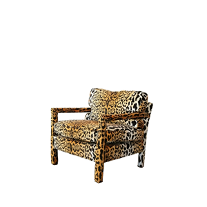 Fauteuil de designer italien d'inspiration rétro pour un canapé simple moderne et luxueux à imprimé léopard classique - Product Image 2