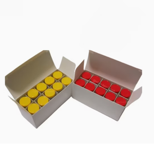Flacons en verre transparents stériles non étiquetés avec bouchons sertis multicolores pour poudre lyophilisée, cosmétiques et laboratoire (petits formats) - Product Image 2