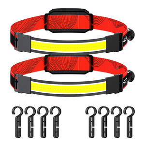 Lampe frontale rechargeable Cob 2000 Mmah, luminosité réglable avec flash rouge pour la course à pied et la pêche - Product Image 5