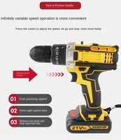 Perceuse sans fil 21V avec variateur de vitesse pour le travail du bois – Vente directe usine par fournisseur chinois