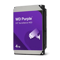 Nuevo Disco Duro de Vigilancia SATA de 4 TB, 3.5 Pulgadas, Interno, 6 Gs, 128 MB de Caché, 24/7 NVR para Monitoreo CCTV WD44PURZ