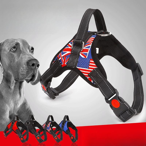 Harnais pour chien anti-traction, réglable, robuste, tactique, rembourré, pour chiens de petite, moyenne et grande taille - Product Image 1