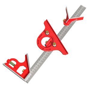 Casillas Combination Angle Ruler 40cm And 60cm Multi Functional Woodworking <b>Measuring</b> <b>Tool</b> For 45 And 90 Degree Angles - Product Image 1