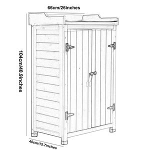 <span class=keywords><strong>Armoire</strong></span> à outils <span class=keywords><strong>de</strong></span> stockage multi-compartiments en bois pour <span class=keywords><strong>jardin</strong></span> extérieur bon marché - Product Image 6