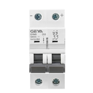 Precio de Fábrica <span class=keywords><strong>GYM9</strong></span> 2P/4P DC250V/500V/750V/1000V Mini Interruptor Automático MCB para Sistema Solar Fotovoltaico 6kA 50/60 Hz Certificado CE 4000 - Product Image 1
