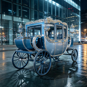 Charrette royale de luxe entièrement personnalisable, ornée et tirée par des chevaux, pour les installations de soutien des complexes touristiques nouvellement construits - Product Image 1