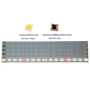 Sıcak satış Samsung PCBA LM301H LM301B LM561C LM281B Pro Samsung Led şerit büyümek