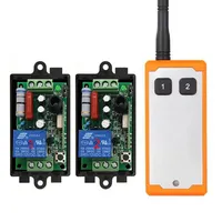 Interrupteur relais sans fil industriel RF 433 MHz 1000M longue portée AC 220V 1CH pour éclairage/lampe/fenêtre/portes de garage/volets