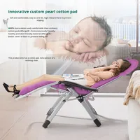 Chaise pliante inclinable en métal Yixun avec sac de transport, lit de sieste pour balcon, chaise de plage mobile pour personnes âgées, toutes saisons