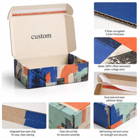 Boîte d'expédition en carton ondulé E-Flute personnalisée, imprimée en couleur, prête pour l'envoi et la retour, pour le commerce électronique