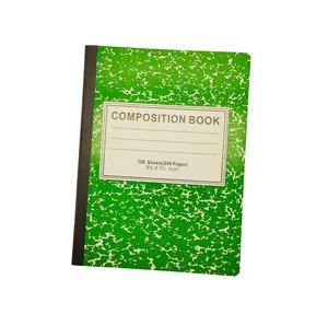 Cheap School Office Use 100 Sheets Wide Ruled Marble Composition noteBook