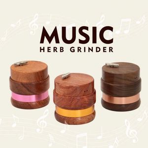 Wooden <b>Herb</b> <b>Grinder</b> With Music Function Creative Smoking <b>Grinder</b> Smoking Accessory - Product Image 2