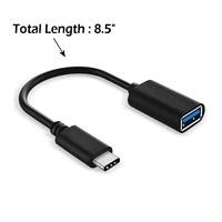 Kabel Adaptor Converter USB-C 3.1 Tipe C Male ke USB 3.0 Tipe A Female High Speed USB 3.1 Gen2 OTG 5gbps