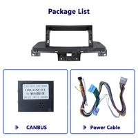 Meihua 12,3 pouces Android Lecteur DVD portable pour tableau de bord de voiture avec aide à la marche arrière, kits de façade de tableau de bord Canbus pour Buick Velite6 2019-2022
