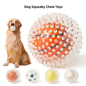 Toptan köpek gıcırtılı top oyuncak Bite dayanıklı dayanıklı temizlik diş köpek oyuncaklar - Product Image 1