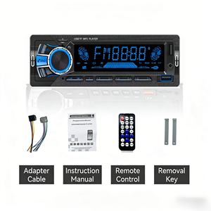 เครื่องเล่น MP3 ในรถยนต์แบบจอใหญ่ขนาด 1 DIN รองรับหลายภาษา ใช้ได้กับรถยนต์ 12V ทั่วไป - Product Image 1