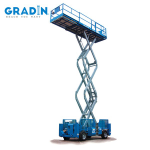 Elevador de horquilla de tijera de 52 pies La mesa móvil se puede extender, elevador para caminar de trabajo a gran altitud - Product Image 2