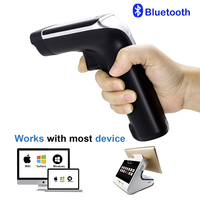 Escáner de Códigos Inalámbrico 2.4G Bluetooth SV1900 con Pantalla, Escáner de Códigos de Barras 1D y 2D con Base de Carga y Transmisión