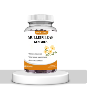 Gummies de feuilles de molène végétaliennes pour adultes, complément naturel pour l'énergie et la détoxification pulmonaire - Product Image 1