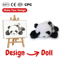 Boneka Hewan Isi Kapas Lembut Custom, Boneka Plush Bordir, Hadiah Ulang Tahun Anak, Personalisasi, Tanpa Isian
