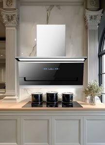 เครื่องดูดควันไฟฟ้าสแตนเลสเสียงเบา พร้อมไฟ LED ขนาดใหญ่ สำหรับใช้ในครัวเรือนและโรงแรม - Product Image 4