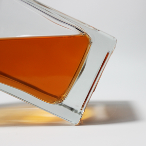 Cao cấp 500ml Flint thủy tinh trái cây rượu vang chai rỗng rõ ràng vuông rượu vang đỏ Vodka Whisky rượu mạnh chai với nút chai nhãn - Product Image 5