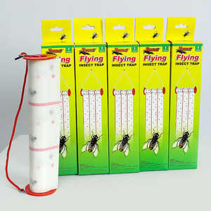 Hanging Fly <b>Glue</b> Trap Roll | <b>Strong</b> Sticky Fly Catcher Paper for Outdoor Garden & Farm Pest Control - Product Image 2