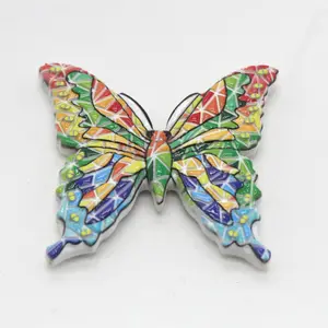 巴塞罗那西班牙3d树脂蝴蝶纪念品冰箱贴