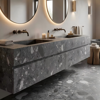Losa de Mármol Gris Breccia Natural para Proyectos de Ingeniería Hotelera, Encimeras de Cocina, Muebles de Baño, Revestimiento de Paredes y Pisos