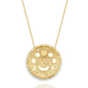 Waterproof <strong>Sun</strong> <strong>Moon</strong> Star <strong>Friendship</strong> <strong>Necklace</strong> 18K <strong>Moon</strong> Tarot Pendant Stainless Steel Jewelry Coin Pendant <strong>Moon</strong> and <strong>Sun</strong> <strong>Necklaces</strong> - Product Image 5