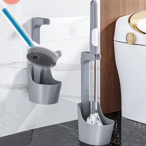 2026 New Liquid Suction Toilet <b>Brush</b> with No Dead Corners Silicone <b>Powerful</b> Cleaning Set Bathroom Plastic <b>Brush</b> - Product Image 3