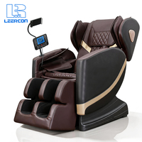 Fauteuil de massage LEERCON, prix distributeur exclusif, corps entier, zéro gravité, 10 rouleaux fixes, airbags, chauffage, écran intelligent, contrôleur.