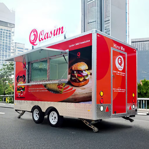Compre <span class=keywords><strong>un</strong></span> pequeño remolque de comida, carrito de comida rápida, ventas callejeras, camión de comida de cocina móvil para vender a buenos precios - Product Image 1