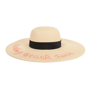 Outdoor High Quality Custom Oversized Wide Brim Floppy <strong>Panama</strong> Straw Hat With Logo - Product Image 3