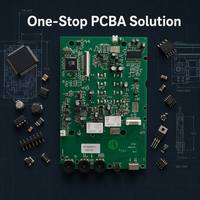 Pengontrol Dimmer LED 0-10v Shenzhen dengan Remote, Driver Matahari Terbit & Terbenam 220v, Aluminium 2-Layer SMT PCB PCBA Board, Masker Solder Hijau