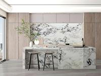 Mármol Blanco Natural Crema Ostra Fendy, Tablero de Comedor, Encimera de Cocina, Revestimiento de Suelo Picasso, Azulejo de Pared, Panel para Muebles
