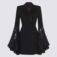 2024 printemps nouvelles femmes vêtements noir mode costume veste femmes Design survêtement costume