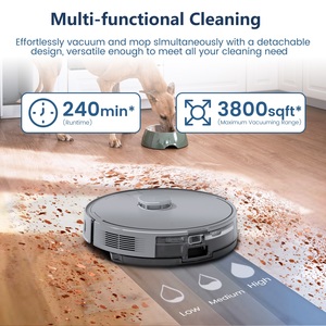 AIRROBO 5500pa APP Sprach steuerung Benutzer definierte Karte Haustier bereich Tiefen reinigung Ultraschall Teppich Kehr wasser Mop Roboter Staubsauger - Product Image 3