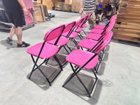 Vente Chaude Chaise Pliante Confortable Empilable en Fer Forgé, Acier, Plastique PP ou Résine Blanche, pour Extérieur, Mariages, Événements, Fêtes ou Jardin