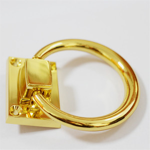 Zinc Alloy Ring <b>Pull</b> Handle A2161 <b>Gold</b> Color Minimalist Design For <b>Drawer</b> Furniture Hardware - Product Image 1