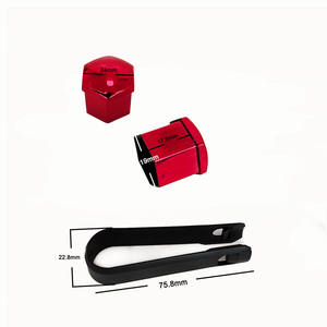 Capuchons de couvercle d'écrou de roue <span class=keywords><strong>gris</strong></span> de 17mm avec clips pour BYD Toyota Mercedes-Benz Audi - Product Image 3