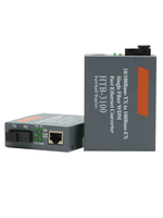 Fiber Optical Media Converter HTB-3100AB 10/100M Single Mode Single Fiber 25km SC Factory Price Fiber Optic Transceiver
