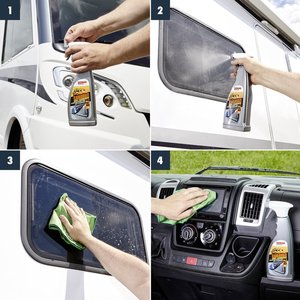 Limpiador de Vidrios Acrílicos para Caravanas 750ml, Limpiador de Pantallas Táctiles, Limpiador de Parabrisas y Ventanas de Auto para Uso Interior y Exterior - Product Image 3