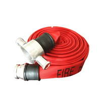 Vente en gros d'équipement et accessoires de lutte contre l'incendie en toile simple doublé de PVC Tuyau de lutte contre l'incendie industriel et marin